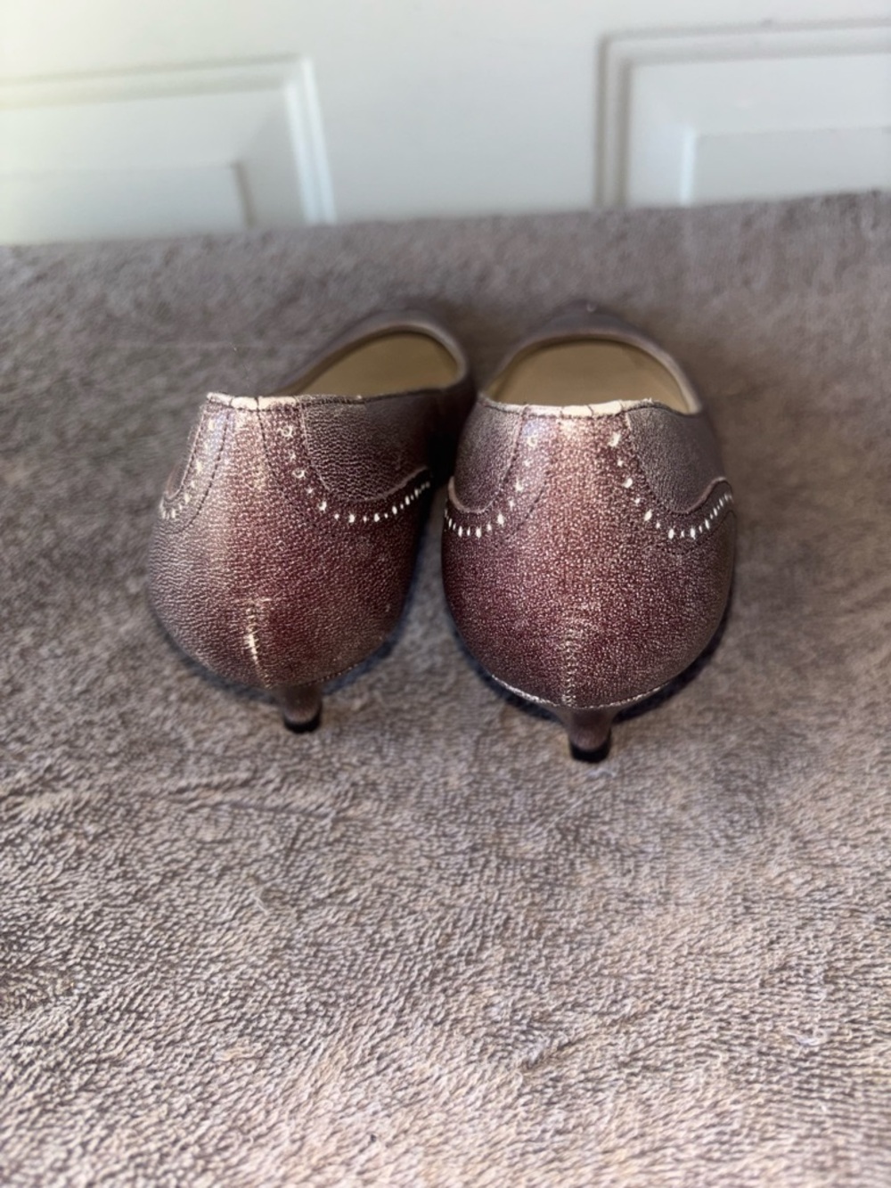 Charles Jourdan Paris brown kitten heels size 7 - Picture 5 of 7